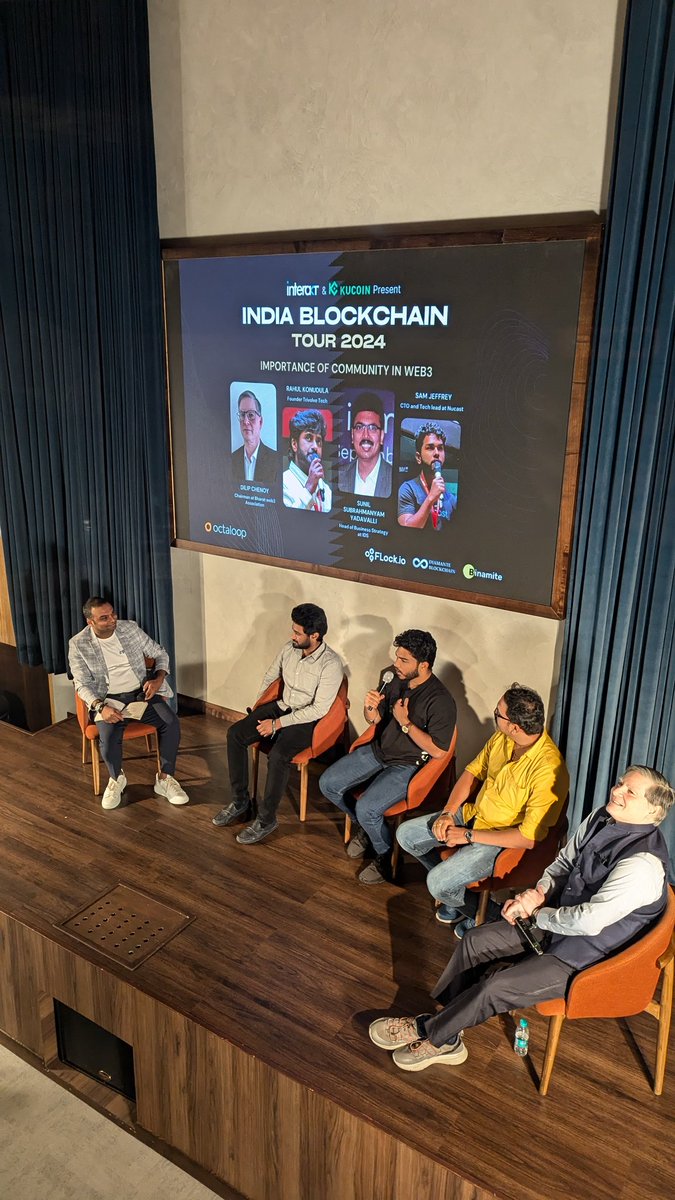 sra1kumarm's tweet photo. #indiablockchaintour #IBT2024 #OCTALOOP #INTERAKT https://t.co/YpK08hpGJJ