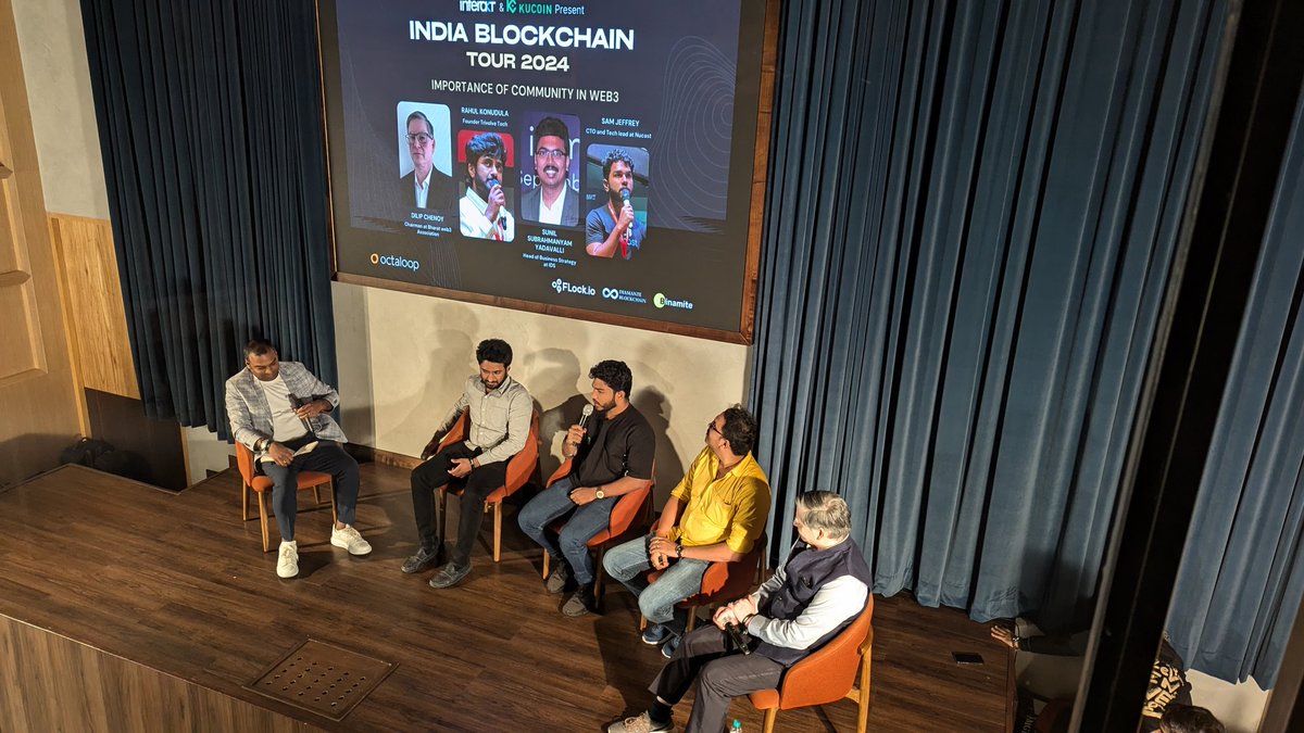 sra1kumarm's tweet photo. #indiablockchaintour #IBT2024 #OCTALOOP #INTERAKT https://t.co/YpK08hpGJJ