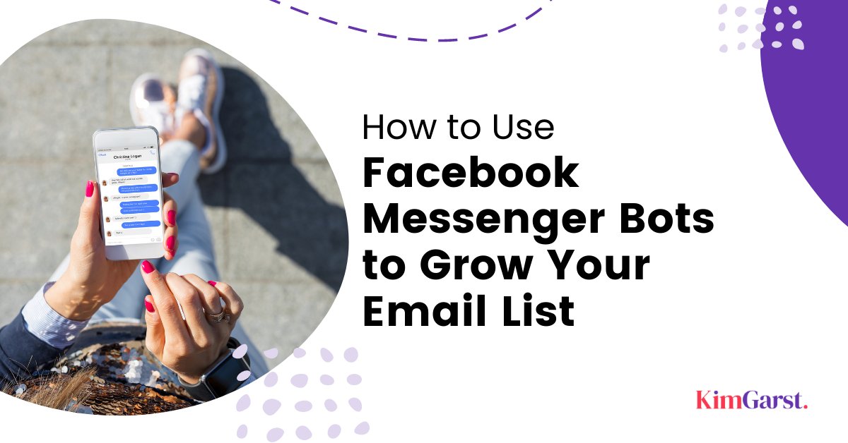 kimgarst's tweet photo. Did you know that you can build relationships with your Facebook messenger subscribers AND build your e-mail list at the same time using Facebook Messenger Bots? Well ya can & I'll show you how in this post! #KimGarst #KimGarstBlog #FacebookBots #Messenger https://t.co/iGbAWxFw43 https://t.co/r2EczDAH3q