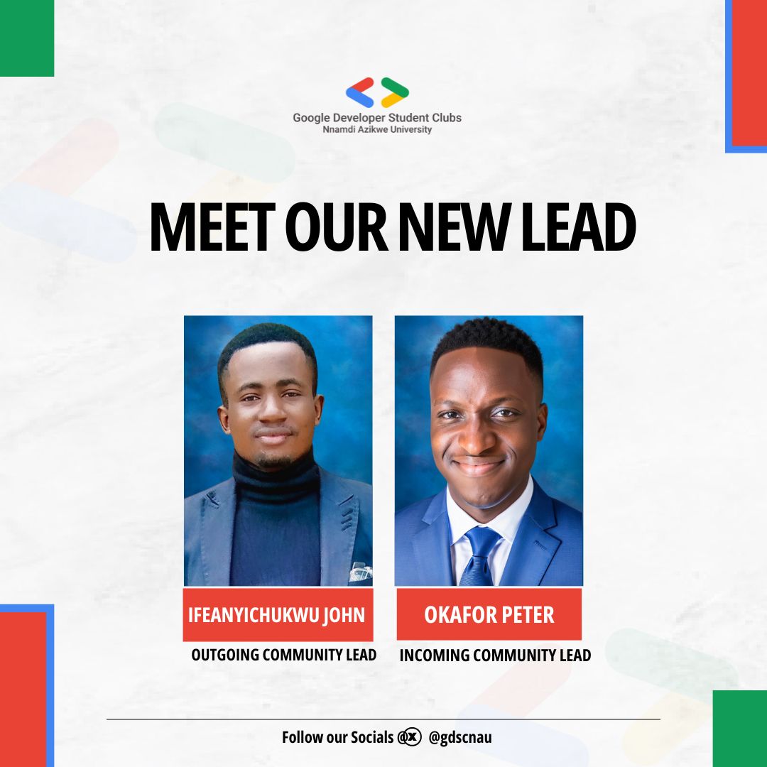 gdscnau's tweet image. 🎉 Exciting News from GDSC NAU! 📷 We are excited to announce the appointment of our new community lead, Peter Okafor!  Peter is stepping into the role with a wealth of enthusiasm and fresh ideas to drive our community forward.

Lets welcome him 🌺