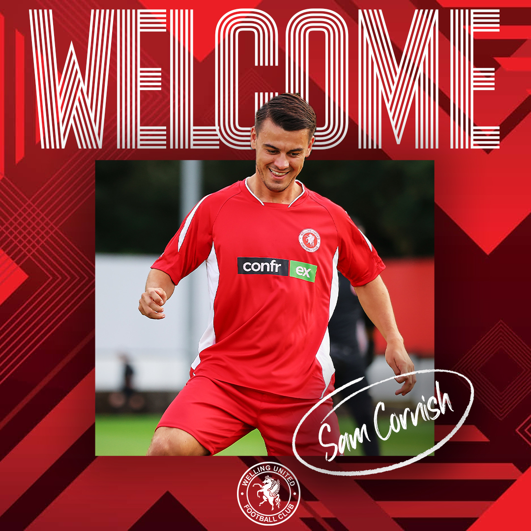 wellingunited's tweet photo. ✍️ Welling United are delighted to confirm the arrival of midfielder Sam Cornish following a successful trial period.

Welcome to the Wings, @SamCornish4! 🤝

#WeAreWings🪽