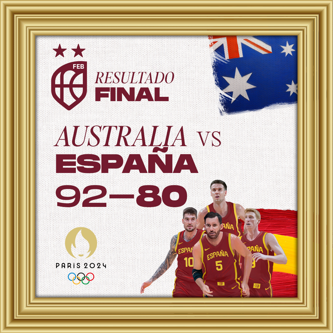 BaloncestoESP's tweet photo. 🇫🇷 @Paris2024 | No pudo ser...

Nos levantaremos para seguir COMPITIENDO 👊

🏆 Fase de Grupos #Olympics
🇦🇺🆚🇪🇸 (FINAL | 92-80)
📌 Pierre Mauroy (Lille)
📺 @La1_tve - @Eurosport_ES 

#LaFamilia #SomosEquipo https://t.co/jrJllbirrZ