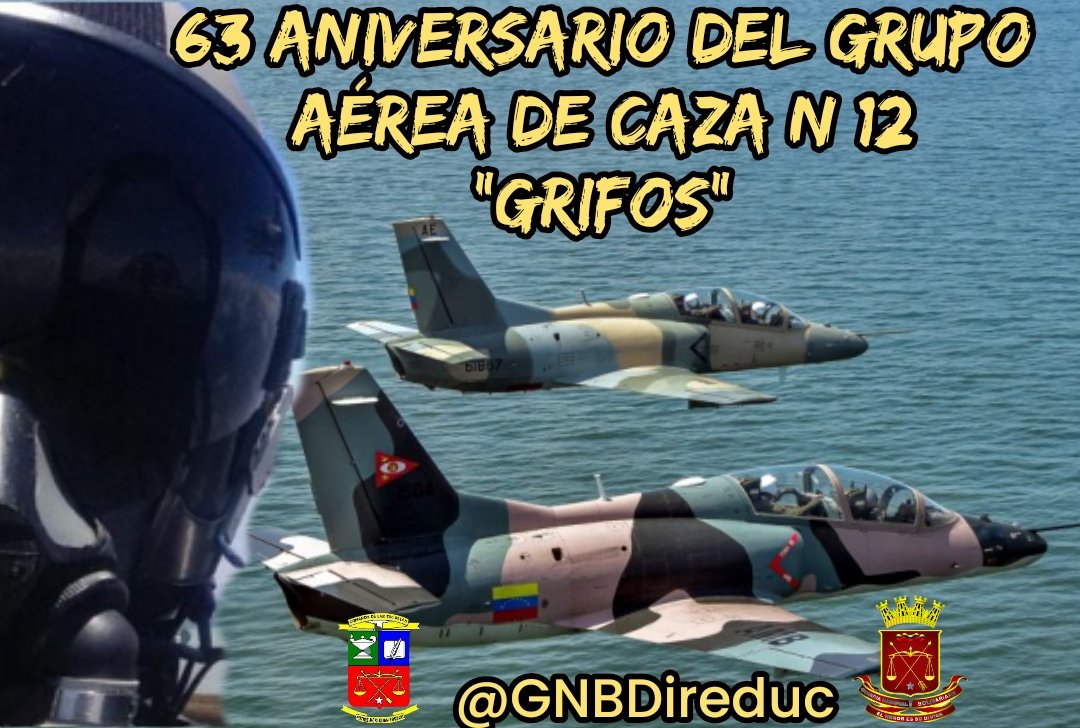 #27Jul Hoy celebramos 63 años de servicio inquebrantable del Grupo Aéreo de Caza N° 12 “Grifos”. Orgullosos de contar con un equipo tan valiente y profesional en la defensa de nuestra nación. ¡Felicidades!