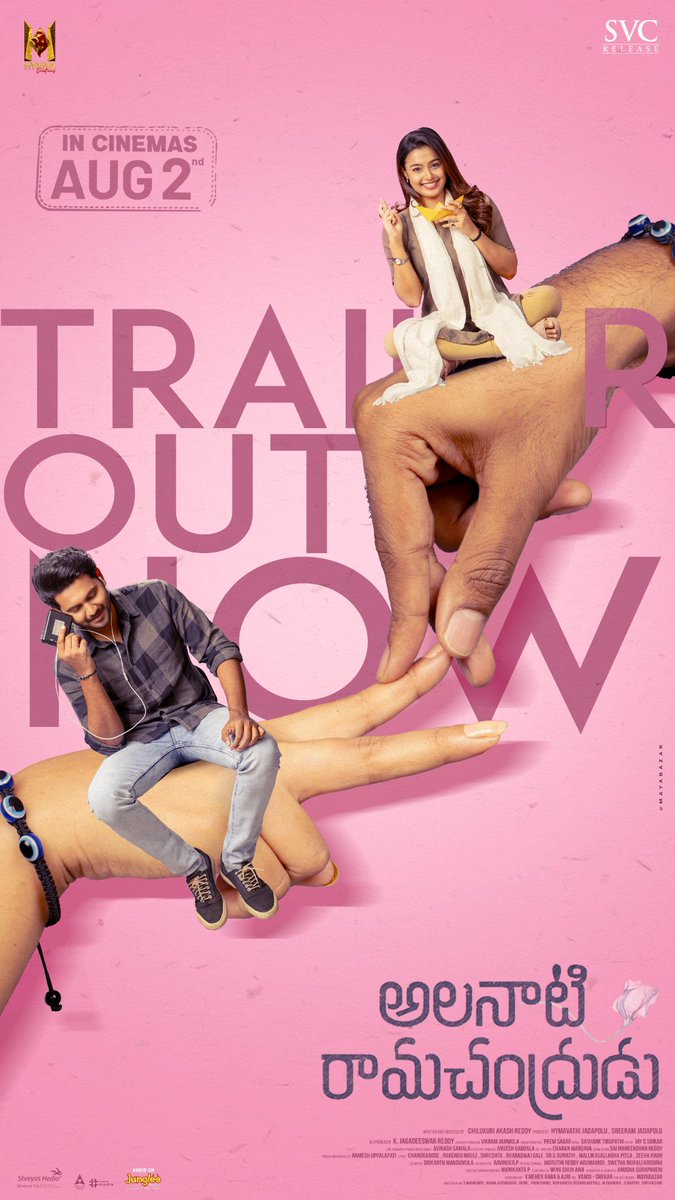 directorakash01's tweet photo. #AlanaatiRamachandrudu Trailer Out Now ❤️

-- https://t.co/zowOQKsDT2

In cinemas on August 2nd ❤️‍🔥 

@urkrishnavamsi @mokksha06 @directorakash01 @jsreeramulu #HymavathiJadapolu #SashankTirupathi @actorbrahmaji @HynivaCreations @svc_official @JungleeMusicSTH https://t.co/d4KZ3CDgBu