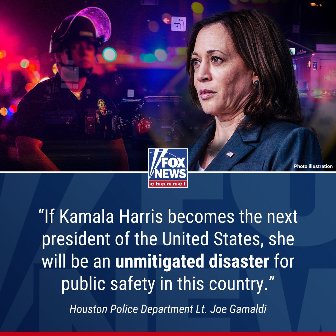 FoxNews's tweet image. 'LET'S BE CLEAR': Cops issue warning about Americans' safety if Harris becomes president. Why the vice president's record could be problematic for her campaign. trib.al/tgf2r1e