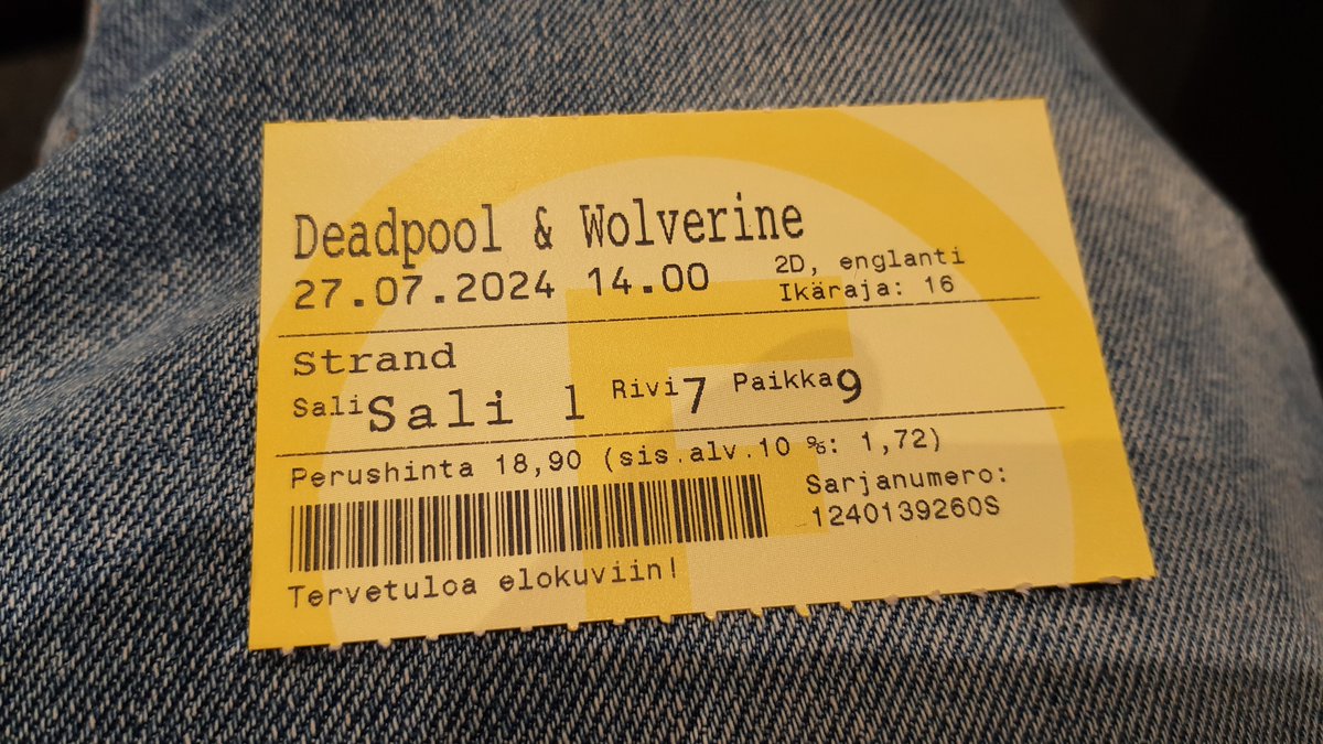 Time for some Deadpool. 👀

Been awhile since last time I was at the cinema.