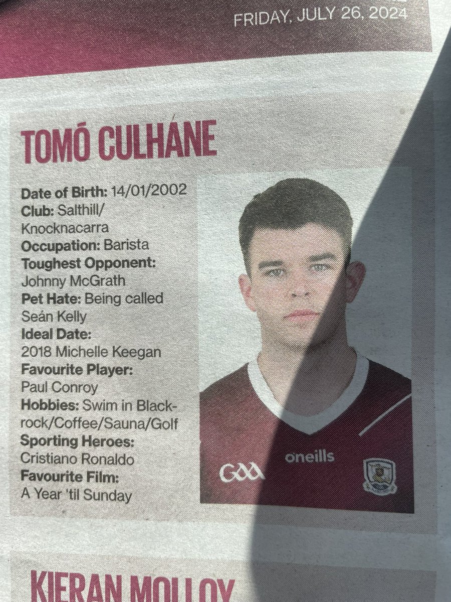 Maurice Brosnan tweet media