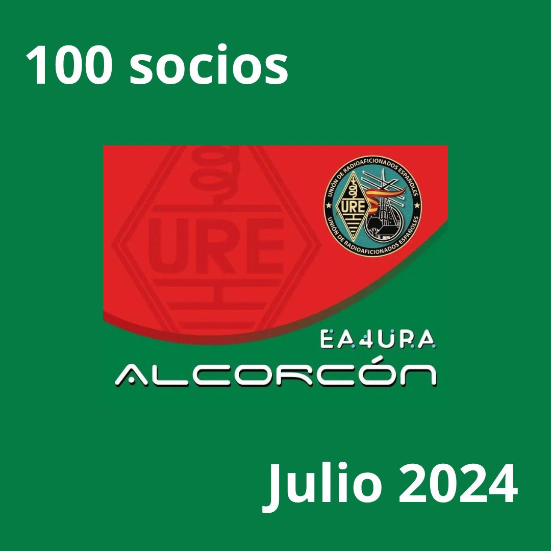Estamos en verano, temporada de vacaciones, calor… pero sobre todo de mucha radio 📻 🙌🏻. Queremos agradecer la confianza que depositan los #radioaficionados en nuestra sección la cual este mes de julio ha alcanzado los 100 socios. 

+ info: ea4ura.es/ya-somos-100/

#SomosURE