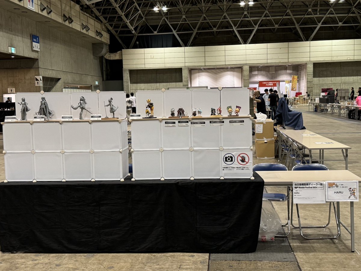 設営完了！

1-34-01でお待ちしております。

明日はよろしくお願いします！！ 😆😆

#WF2024S