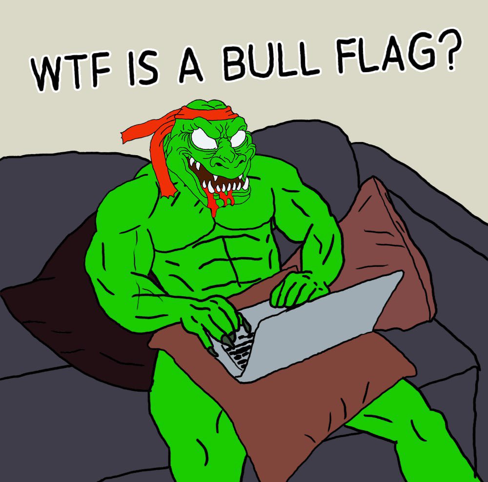 Reptilian Lesson #1

A bullish flag pattern indicates that the price of an asset is likely to continue increasing in value for the near term. 

Be a good reptile and buy $ANGELO.