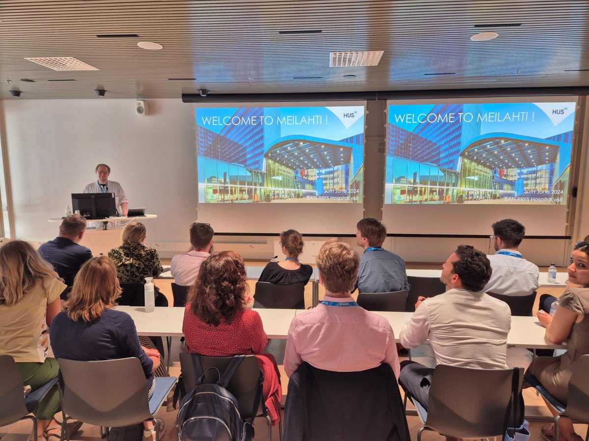 EANeurology's tweet photo. 💙A message from our #RRFS members:
What an incredible experience #ean2024 has been! 🌟 We are thrilled to have seen so many passionate RRFS members travel to Helsinki to participate in the event and connect with the RRFS community.
We look forward to seeing you in Seville!🧠 https://t.co/WzNGkOv5od