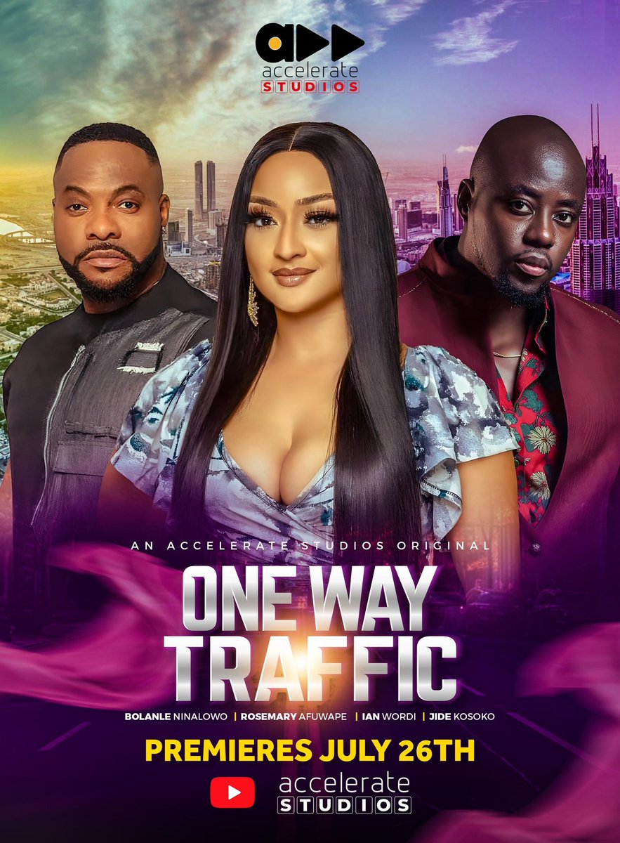 LadyGrasha's tweet photo. Go to Accelerate Studios on YouTube to watch #OneWayTraffic
The movie stars Bolanle Ninalowo, Rosemary Afuwape, Ian Wordi, and Jide Kosoko.
Click on https://t.co/n8KWh9YEus to watch immediately 🔥 https://t.co/Kf5OjkjFP2