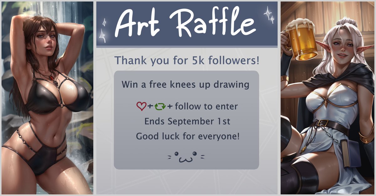 ✨ART RAFFLE✨

Thanks so much for 5k! It means a lot!❤️‍🔥
❤️+🔃+ Follow to enter
Winner will be picked on Sept 1st
Good luck!~