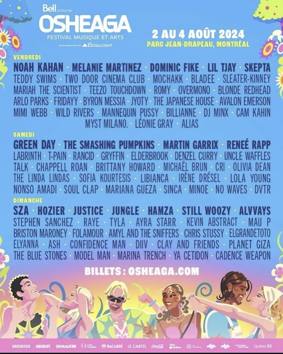 TheBevPalm's tweet photo. Summer isn’t over yet! @wildoves @dontbeskepti @nessjrtweets @reneerapps all are set to perform in Montreal https://t.co/0vBIiEswgW