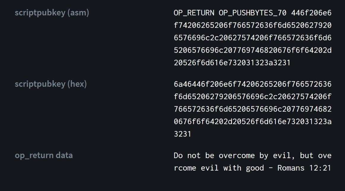 This bible verse was written in Bitcoin Block Number 666’666.
