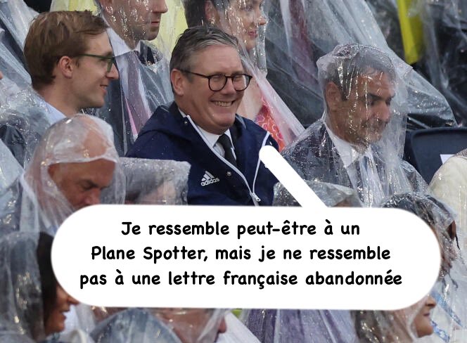 I may look like a Plane Spotter, but I do not look like a discarded french letter … 

HT Phil Noble Reuters for the pic …