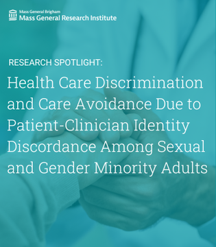 MGH Psychiatry (@mghpsychiatry) on Twitter photo In a new <a href="/AnnFamMed/">Annals of Family Medicine</a>
study, researchers from <a href="/MGHPsychiatry/">MGH Psychiatry</a> <a href="/harvardmed/">Harvard Medical School</a>
and colleagues investigated care avoidance and discrimination in sexual and gender minority adults due to patient-clinician identity discordance. Read more: massgeneral.org/news/research-…… In a new <a href="/AnnFamMed/">Annals of Family Medicine</a>
study, researchers from <a href="/MGHPsychiatry/">MGH Psychiatry</a> <a href="/harvardmed/">Harvard Medical School</a>
and colleagues investigated care avoidance and discrimination in sexual and gender minority adults due to patient-clinician identity discordance. Read more: massgeneral.org/news/research-……