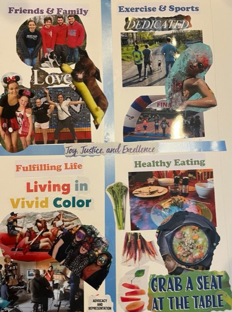 SpOlympicsMD's tweet photo. #VisionBoards can help you clarify your goals, prioritize what's important, and stay motivated to take action. Here is #HealthMessenger Clara Scholz's board! https://t.co/zjM8Oylt8v #InclusiveHealth #StrongMindSaturday https://t.co/0XdjjieLR9