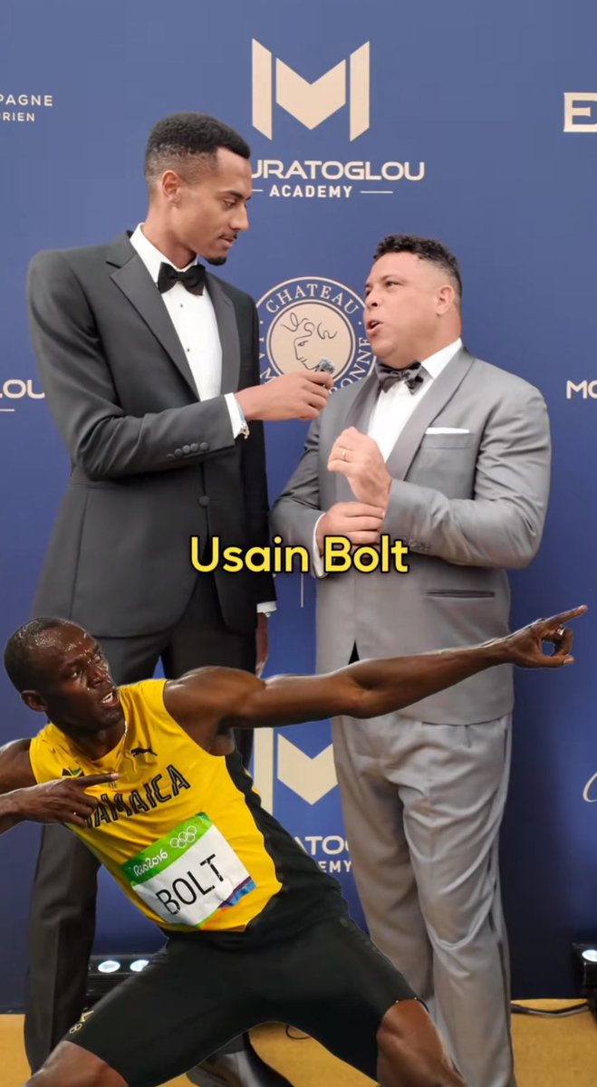 lnstantFoot's tweet photo. Ronaldo 🇧🇷 : « Le meilleur sportif de tous les temps ? Usain Bolt. » https://t.co/BioZtmLlyb