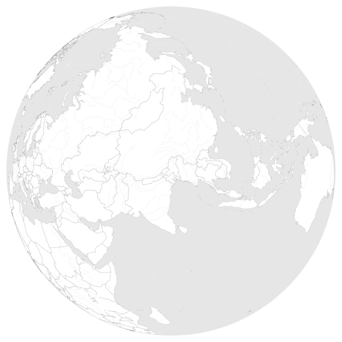After much experimentation, time to share my online tool to create simple orthographic maps. Designed for users who want an original map but have little time and no #GIS skills. 1/

mapspam.net/ortho.html