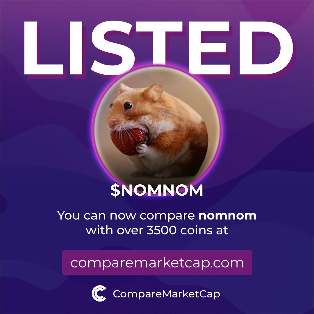 $nomnom is now listed on CompareMarketCap!

📈$14M
💸$0.014

Check nomnom on:
Website: nomnomsol.com
X: <a href="/nomnom_solana/">nom nom</a>
Telegram: t.me/NomNom_on_Sola…

You can now compare nomnom with over 3500 coins on comparemarketcap.com/coin/nomnom-sol