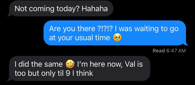 I was waiting for my man�s usual weekend gym time to go meet him but he got up early to be there for