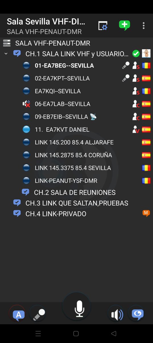 Radioenlace en Sevilla,
Puedes entrar por analogico en la frecuencia 145.200 t 85.4 ubicado en Castilleja de la Cuesta, o por la frecuencia 145.3375 t85.4 ubicado en Dos hermanas...si queréis entrar por Teamspeak desde el teléfono o pc  el servidor es radioenlace.hopto.org