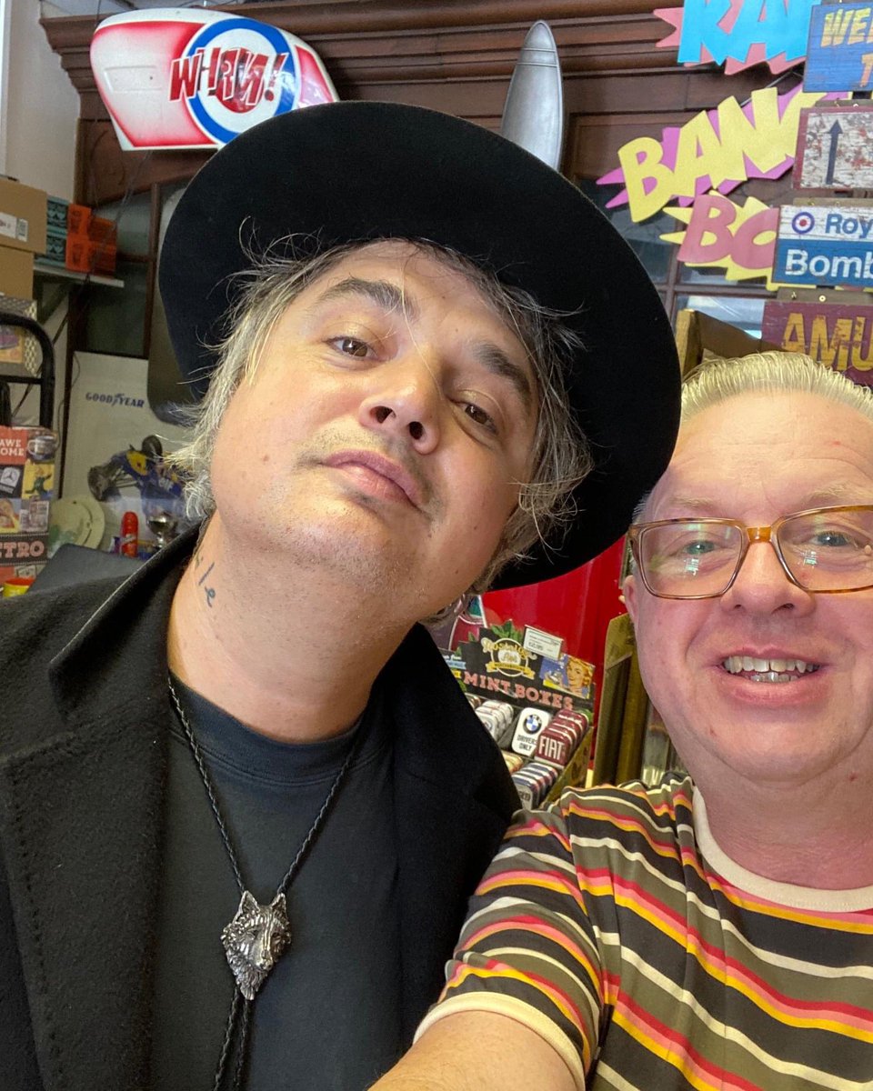 As a lover of music, it was great to have Pete Doherty in as customer this morning. Nice chap too. 

Also, just a reminder,  we are open this Sunday 10-1.30pm. Now to carry on sorting out all the new stock deliveries. Watch this space 😎