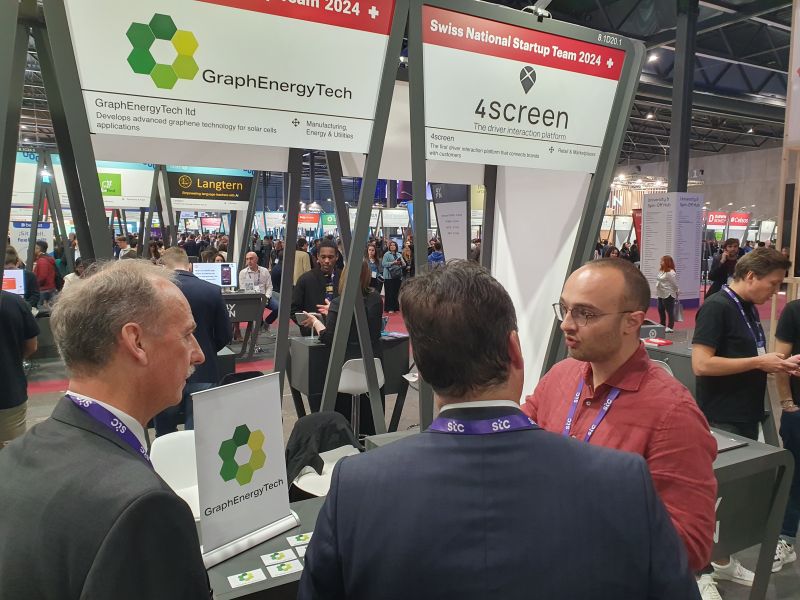 GraphEnergyTech's tweet photo. A busy week at hashtag#mwc24 last week, showcasing GraphEnergyTech and the technology that has the potential to dramatically reduce both the cost and carbon footprint of hashtag#solar cell manufacture. https://t.co/hqMtYLO7z6