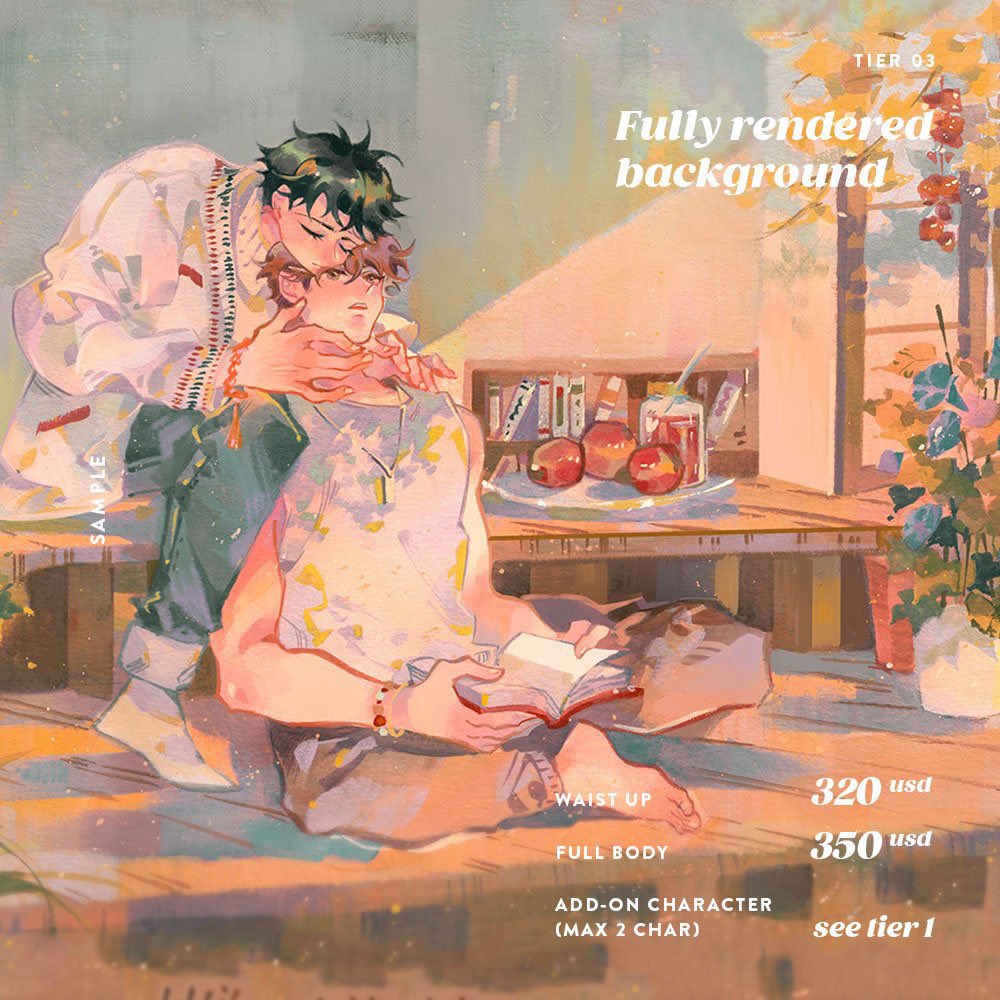「SHARING APPRECIATED] GOUACHE COMMISSION 」|Kil @ NEW ZINE RELEASE 💪🎊のイラスト