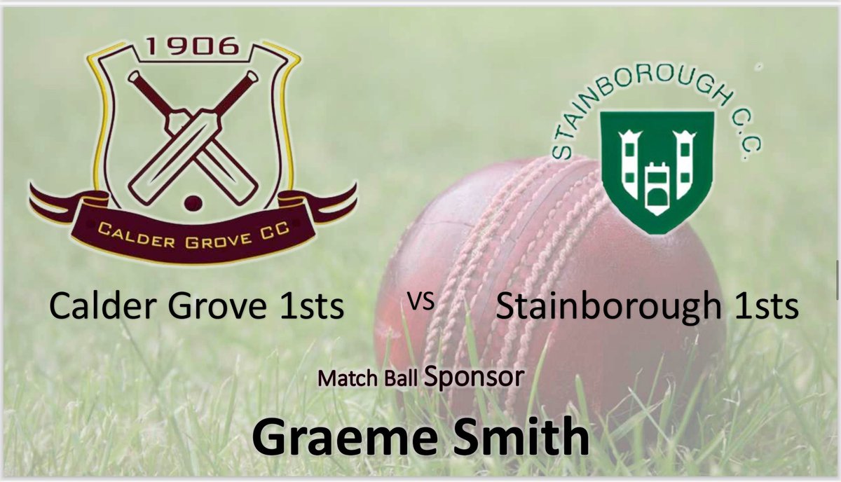 Good luck today Calder Grove! Giving good luck to you all this game 🏏💪