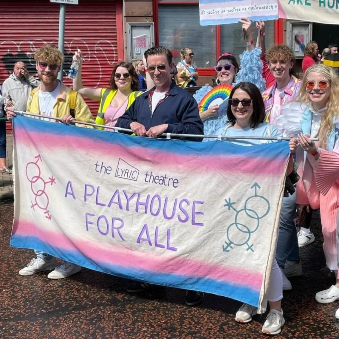 🏳️‍🌈 LOVE, THE LYRIC 🏳️‍🌈

As your playhouse for ALL, we're wishing everyone a very happy Belfast Pride 2024! Don't forget, £1 from every ticket sold to Lyric produced shows will be donated to <a href="/belfasttransrc/">Belfast Trans Resource Centre</a>!