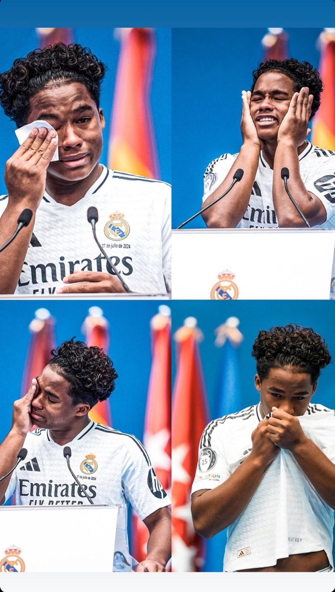 Endrick dándose cuenta que no es un sueño, que está ocurriendo.