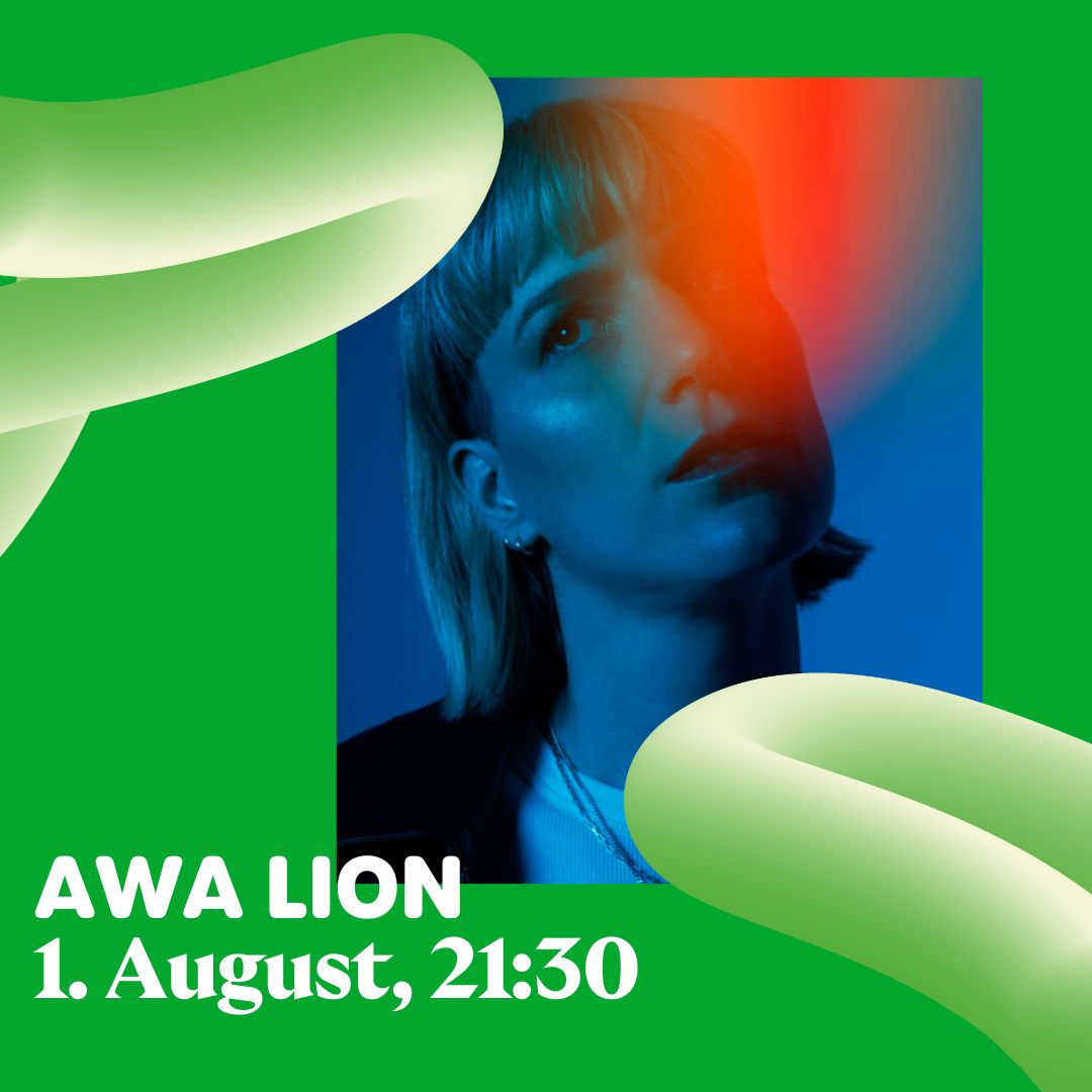 AWA LION kombiniert EDM Beats, Synthmelodien, tiefe Bässen und Stimme und schafft damit trance-artige Momente. In ihrer Musik arbeitet sie unter anderem feministische Themen auf. Wir freuen uns einen atmosphärischen Auftritt: Am 1. August auf der Bäcki. 🪩
