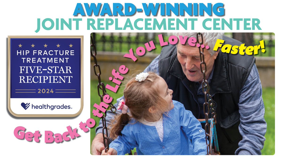 SaintClares's tweet image. Trust our award-winning joint replacement center to get you back to the life you love - faster. saintclares.com/services/cente…

#jointreplacement #healthaward #healthgrades #bestcare #saintclareshealth #aroundthecorner #aheadofthecurve