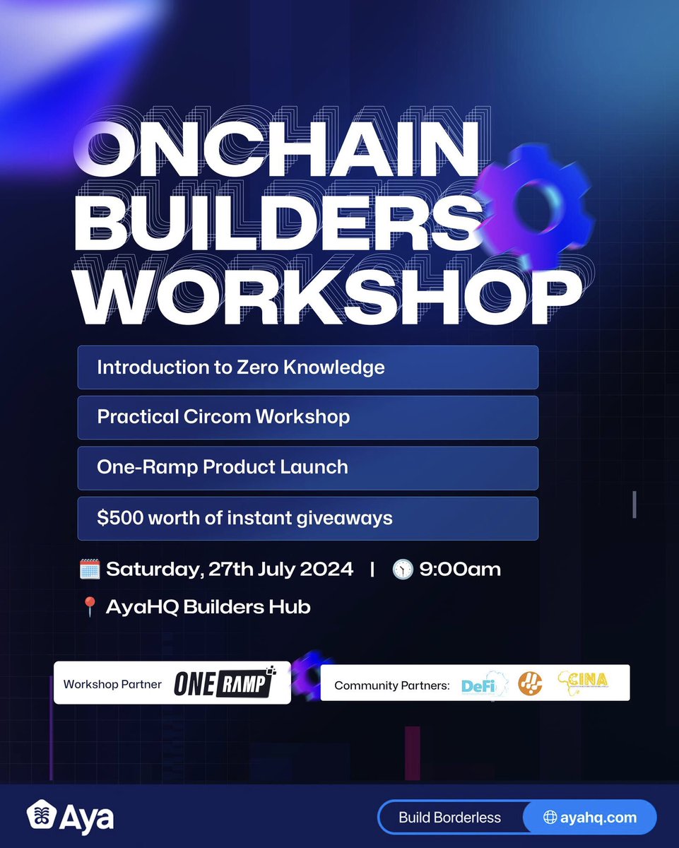 dr_winner6's tweet photo. Learning Zero Knowledge proof with @lanceonce @ayahq_ #OnchainBuildersWorkshop
#bbag https://t.co/OQAxfFAEnS
