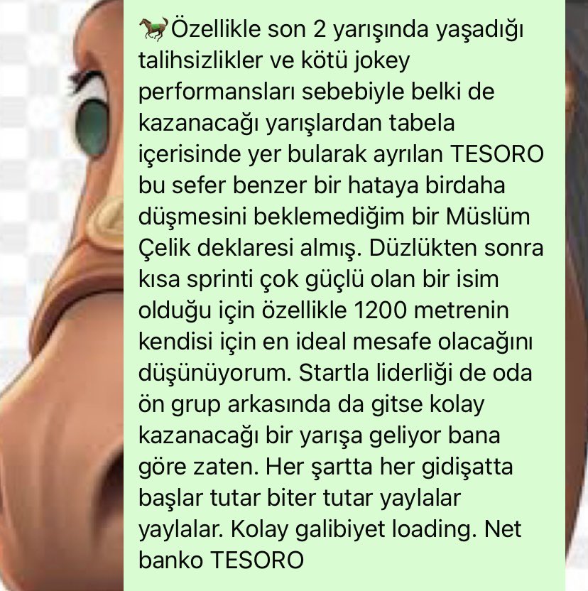 TESORO bankosu🙏🏼

2,60 💥💥💥

Bu oyun daha iyi nasıl oynanır bilmiyorum😊
Nedenleriyle, sonuçlarıyla…

Taklitlerimizden sakının😊

Paylaşımlara kıymet gösteren tüm dostlarımıza armağan olsun👍🏼