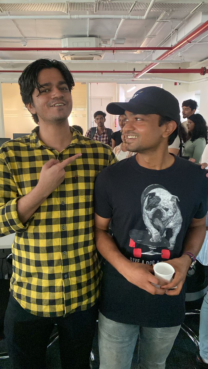 Saurav1108's tweet photo. That smile when you run into a @ycombinator alumini founder😁 @mayurmaheshwari it was great chatting with you mate 🙌🏻 https://t.co/beW2634mm0