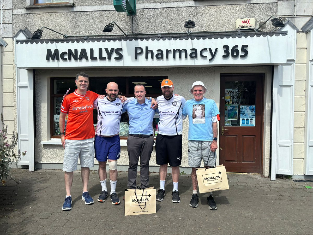 Thanks to Joe from <a href="/McNallys365/">McNallysPharmacy 365</a> Duleek for his donation of much needed medical supplies for our pain and with a generation donation to the cause 

Joe is very proud Armagh man and we can’t thank him enough 🟠⚪️🟠⚪️