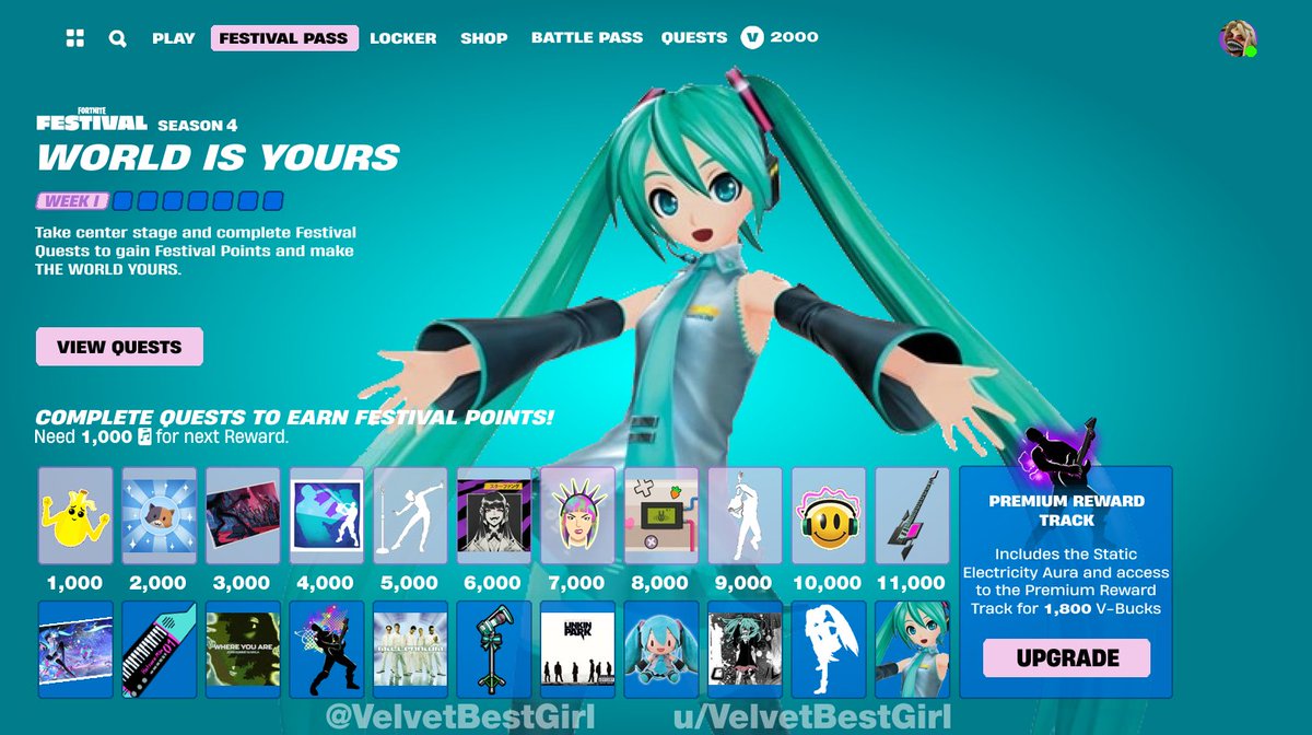 <a href="/FNFestival/">Fortnite Festival</a> <a href="/FortniteGame/">FortniteGame</a> <a href="/EpicGames/">Epic Games Store</a> <a href="/cfm_miku/">初音ミク 公式</a> <a href="/HatsuneMikuFort/">Hatsune Miku</a> <a href="/MikuPostingg/">Miku Posting 🍉</a> <a href="/39ForSmash/">🎶Hatsune Miku For Everything🎶</a> <a href="/HatsuneMikuFNBR/">Hatsune Miku × Fortnite Battle Royale</a> <a href="/Miku_Fort_Days/">Days without Hatsune Miku in Fortnite</a> <a href="/mikuinfortnight/">Is Hatsune Miku on Fortnite?</a> @DailyMikuGuy <a href="/MikuForFort/">Hatsune Miku For Fortnite Festival and BR</a> <a href="/HatsuneMiku/">Miku</a> #HatsuneMiku #Fortnite