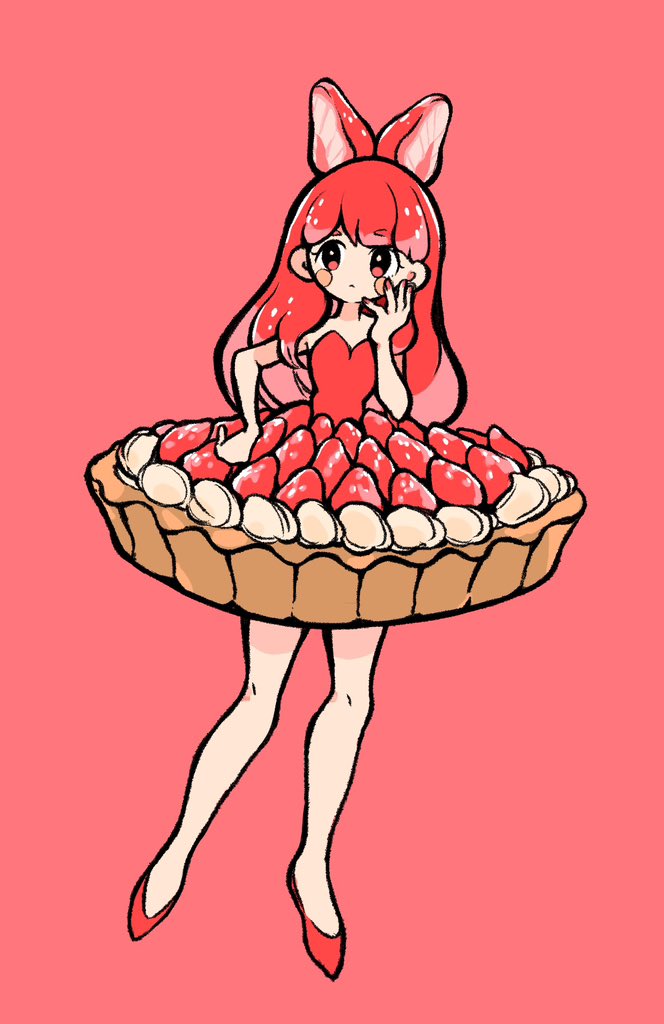 「いちごタルト 」|もいこのイラスト