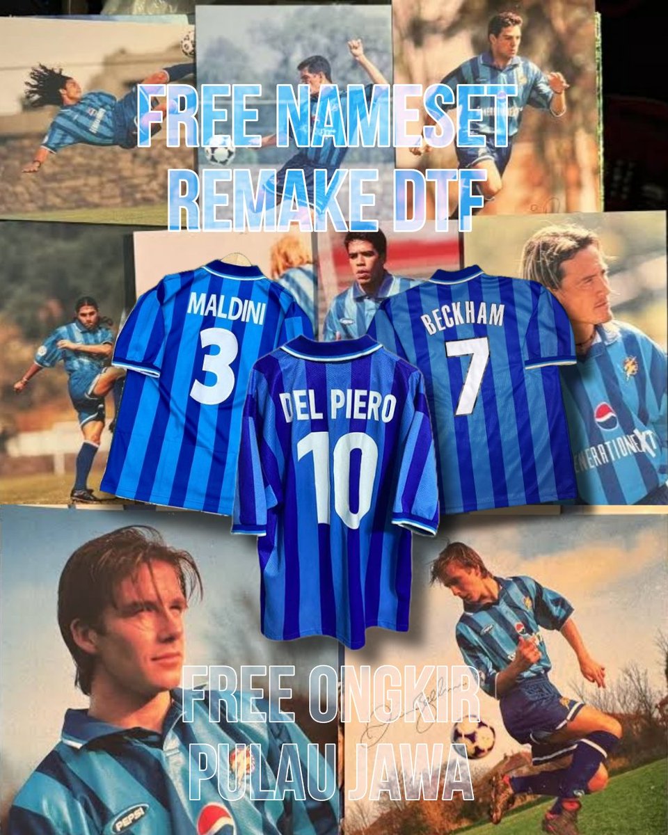 KawanRestu's tweet photo. #Jersey4Sale
Pepsi Generation Next 1997/99 All Stars
Size L (76x58)
Details on pic
Price 800K (negotiable)

Free remake nameset (estimasi pengerjaan 3-5 hari) 
Free ongkir pulau jawa
More info: DM📨

Link Shopee: https://t.co/rKPWZ99Iwn
@Jerseyforum @jerseycadangan https://t.co/5sutO9zxkF