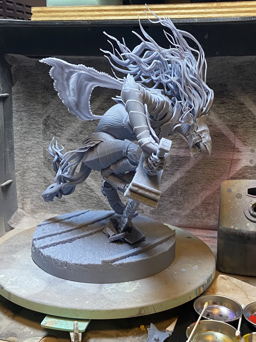 ワンフェス WF2026W うるしふぃーるど 黒き剣のマリケス エルデンリング 絶賛塗装最終調整中なのですがちゃんとした写真を撮る余裕がある無