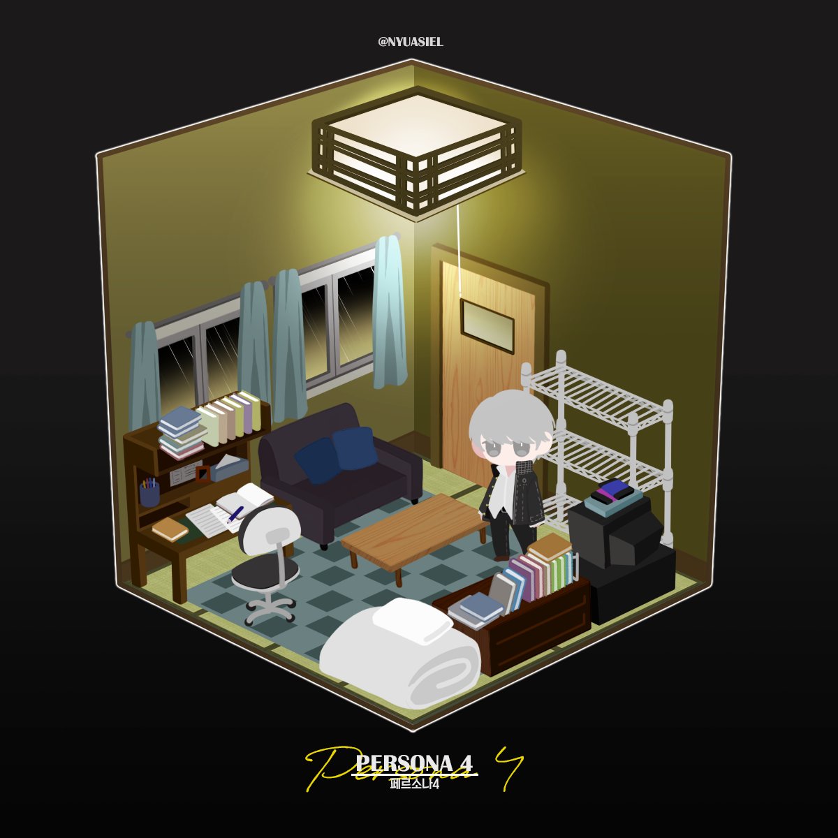 P_SIAEL's tweet photo. Hero's Room
#ペルソナ3 #Persona3 
#ペルソナ4 #Persona4
#ペルソナ5 #Persona5 https://t.co/BVGGKfKdRC