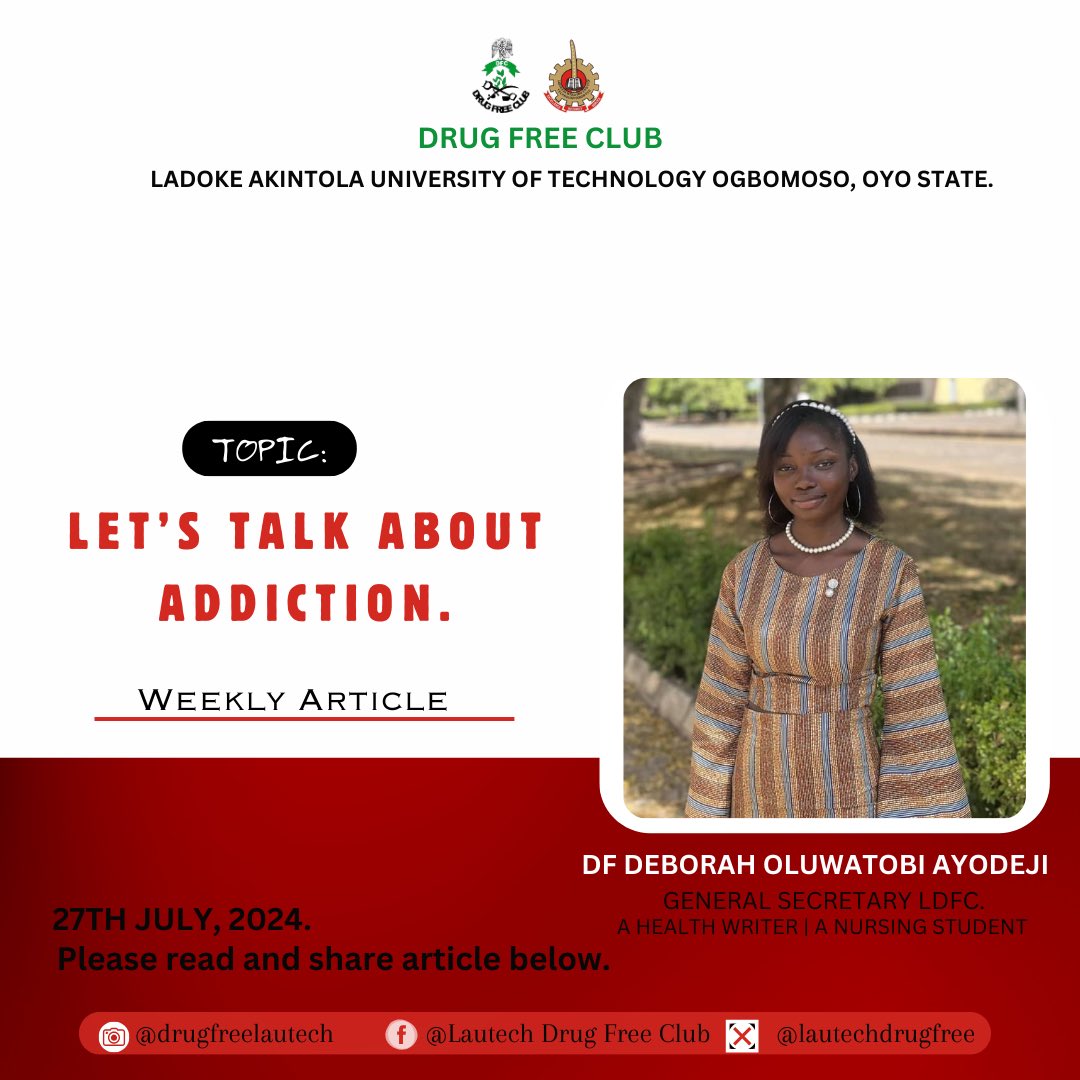 LAUTECH Drug Free Club tweet media