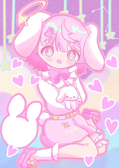 夢見れいさんのとこの子描きました(≧▽≦) 