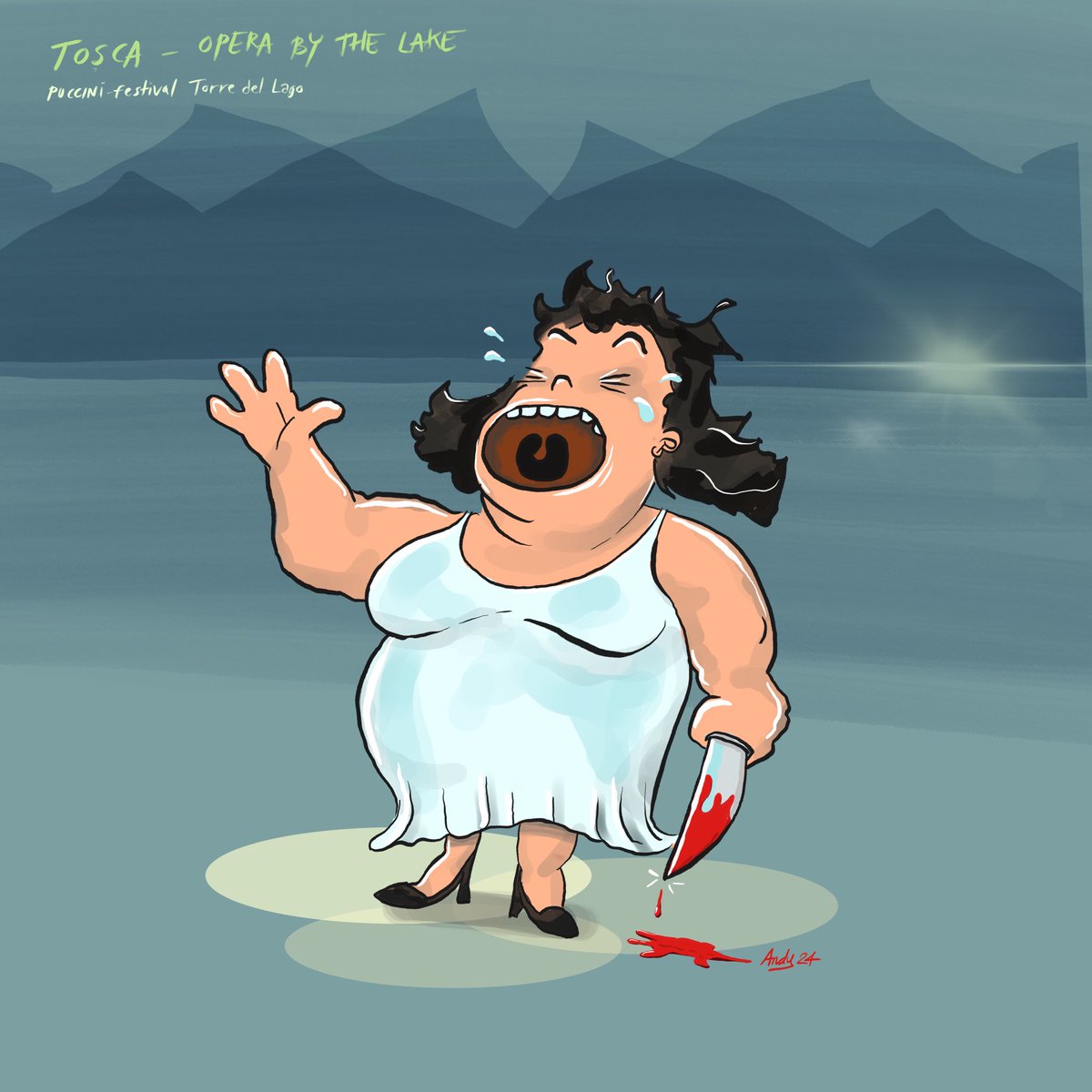 Tosca Opera by the lake. Torre del Lago.  #opera #puccini #satire