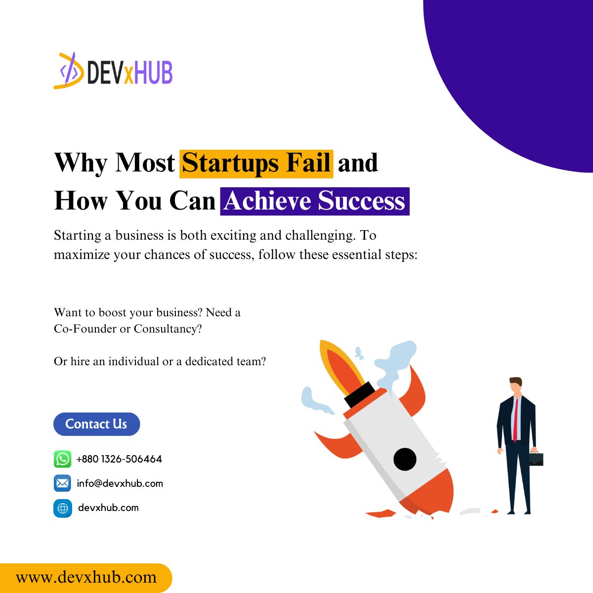 hudacse6's tweet photo. Why Most Startups Fail and How You Can Achieve Success
To know more read the post: https://t.co/qJWLIchdDv
#StartupJourney, #BusinessGrowth, #DEVxHUB #devxhub, @devxhub https://t.co/Y0roQU7RfJ