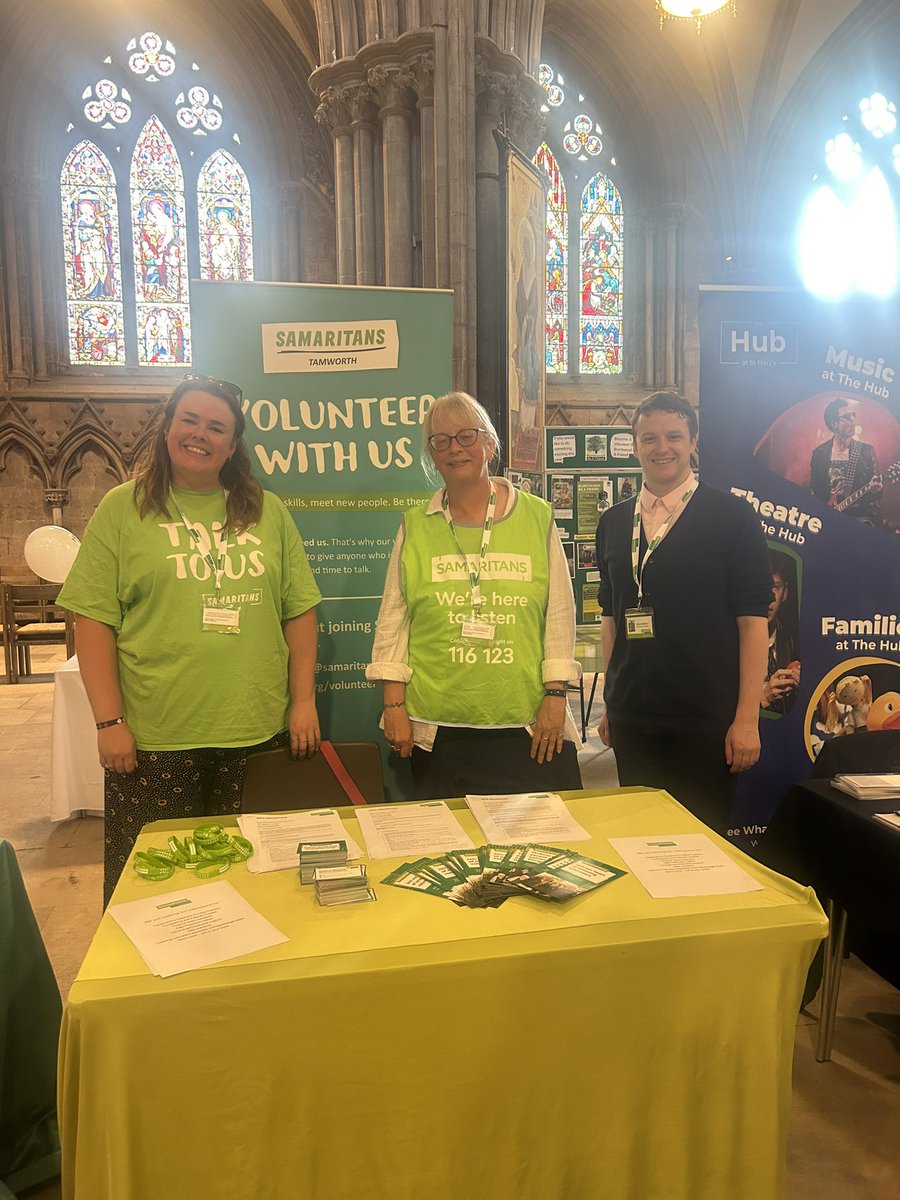 Come and see us <a href="/LichfieldCath/">Lichfield Cathedral</a> hosted by @SupportStaffs to find out all of the brilliant volunteering opportunities we have!