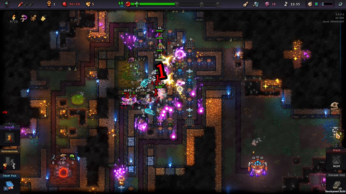 ShoulderByte's tweet photo. It’s like being a Dwarfy Indiana Jones in a nightmare carnival ride in Drill Keeper. 

You handle collapsing tunnels, shiny treasures, and relentless hordes. 

Strategize your defenses and dig deeper into the chaos. 

Adventure and explosions await! 
#ScreenshotSaturday https://t.co/gPO5J48GVF